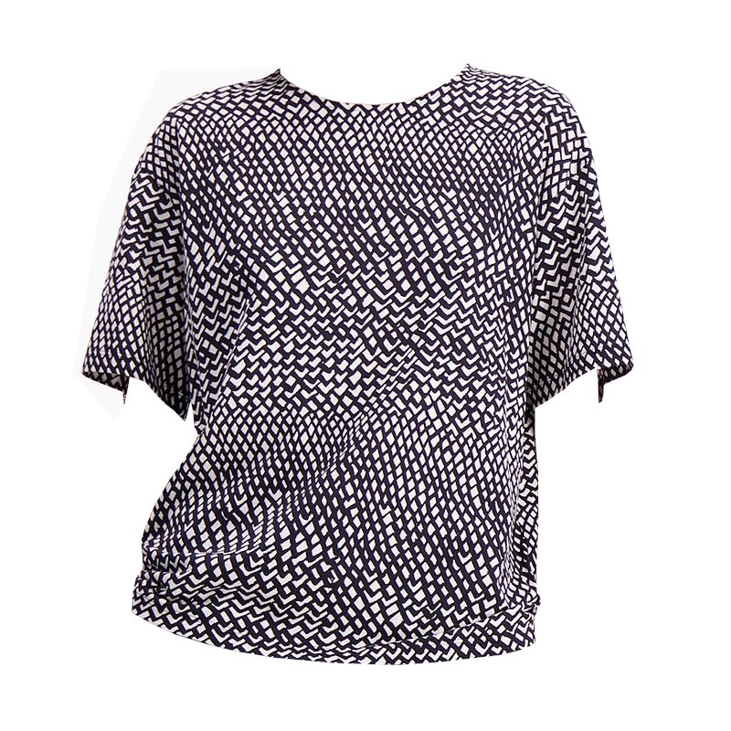 Marimekko T Shirt - Lea Timangi Blk Lg at MAKE Designed Objects